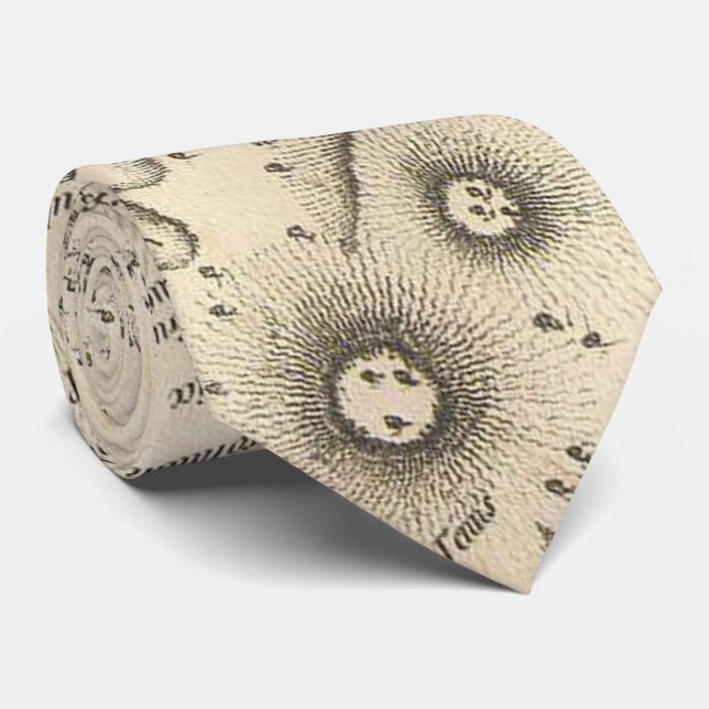 Vintage Map of Istanbul Turkey (1784) Tie (Rolled)