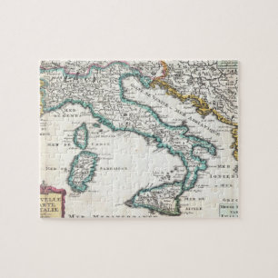 Vintage Map of Italy (1706) Jigsaw Puzzle