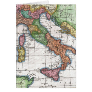 Vintage Map of Italy (1780)