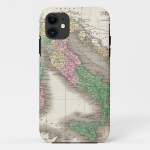 Vintage Map of Italy (1827) iPhone 11 Case