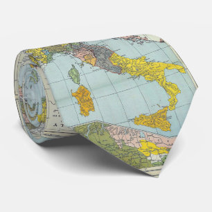 Vintage Map of Italy (1912) Tie