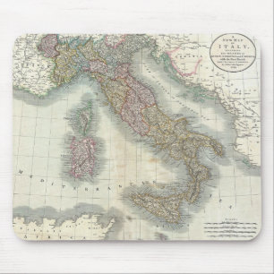 Vintage Map of Italy Mouse Mat