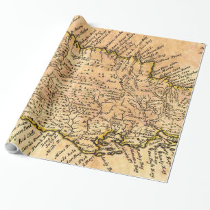 Vintage Map of Jamaica (1771) Wrapping Paper