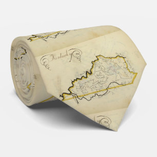 Vintage Map of Kentucky (1823) Tie