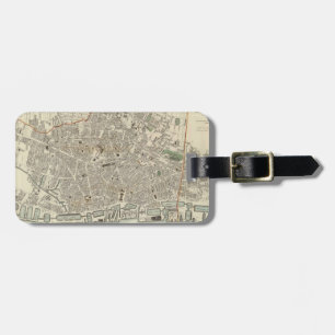 Vintage Map of Liverpool England (1836) Luggage Tag
