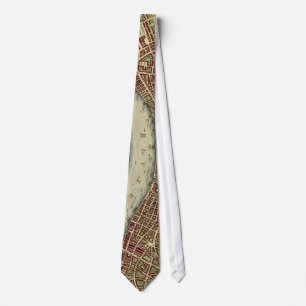 Vintage Map of London (17th Century) Tie