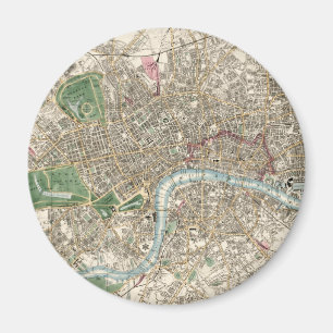 Vintage Map of London England (1853) Magnet