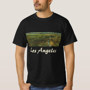 Vintage Map of Los Angeles, California and River T-Shirt
