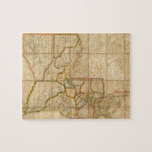 Vintage Map of Louisiana (1816) Jigsaw Puzzle (Horizontal)