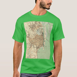 Vintage Map of Mobile Alabama 1940 T-Shirt