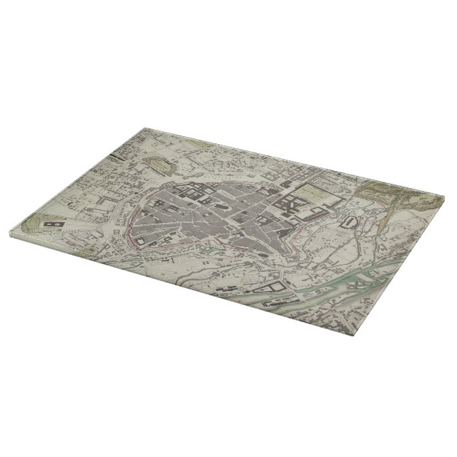 Vintage Map of Munich Germany (1832) Cutting Board (Corner)