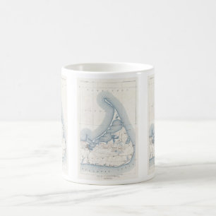 Vintage Map of Nantucket (1919) Coffee Mug