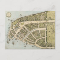 Vintage Map of New Amsterdam (1660)