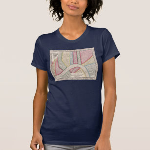 Vintage Map of New Orleans 1860 T-Shirt