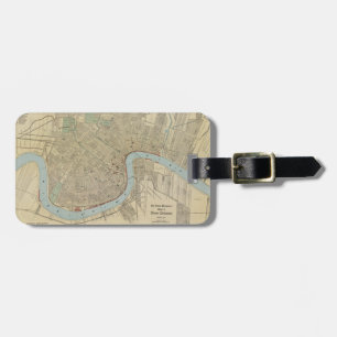 Vintage Map of New Orleans (1919) Luggage Tag