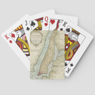 Vintage Map of New York City (1869) Playing Cards