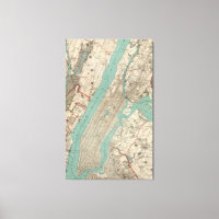 Vintage Map of New York City (1890)