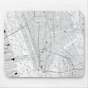Vintage Map of New York City (1911) Mouse Mat
