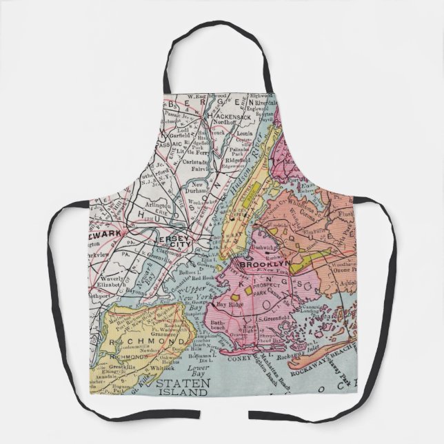Vintage Map of New York City  Apron (Front)
