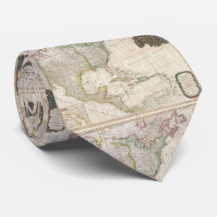 Vintage Map of North America (1794) Tie