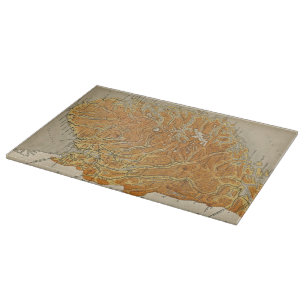Vintage Map of Norway (1914) Cutting Board