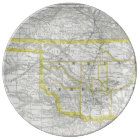 Vintage Map of Oklahoma (1889)