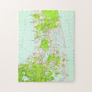 Vintage Map of Orleans Massachusetts (1946) Jigsaw Puzzle