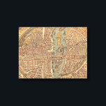 Vintage Map of Paris (1575) Canvas Print<br><div class="desc">This is a vintage map of Paris France produced in 1575.</div>