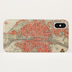 Vintage Map of Paris France (1721–1774) iPhone X Case