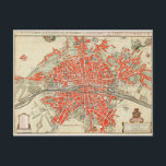 Vintage Map of Paris France (1721–1774) Postcard<br><div class="desc">Vintage Map of Paris France (1721–1774) by Guillaume Delisle. Original from The Rijksmuseum.</div>