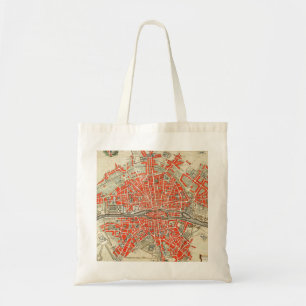 Vintage Map of Paris France (1721–1774) Tote Bag
