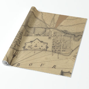 Vintage Map of Pensacola Florida (1778) Wrapping Paper