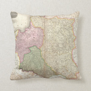 Vintage Map of Poland (1818) Cushion