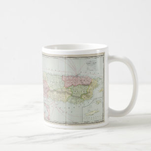 Vintage Map of Puerto Rico (1901) Coffee Mug