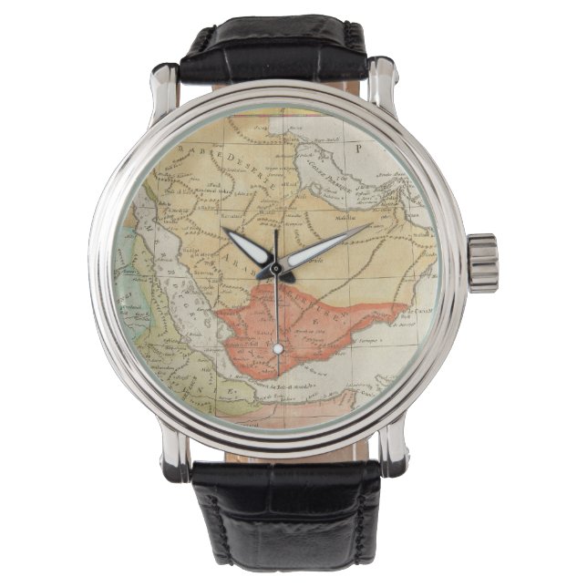 Vintage Map of Saudi Arabia (1780) Watch (Front)