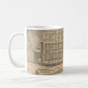 Vintage Map of Savannah Georgia (1818) Coffee Mug