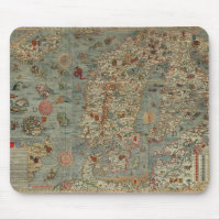 Vintage Map of Scandinavia