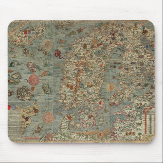 Vintage Map of Scandinavia Mouse Mat