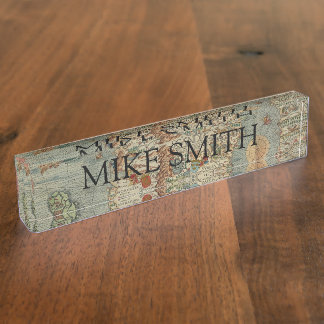 Vintage Map of Scandinavia Nameplate