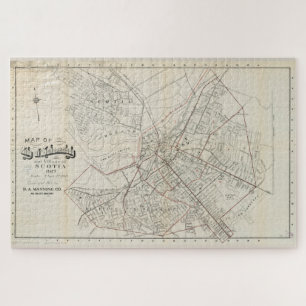 Vintage Map of Schenectady NY (1917) Jigsaw Puzzle