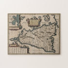 Vintage Map of Sicily Italy (1619) Jigsaw Puzzle