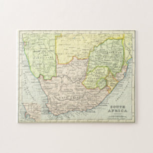 Vintage Map of South Africa (1899) Jigsaw Puzzle