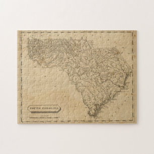 Vintage Map of South Carolina (1812) Jigsaw Puzzle