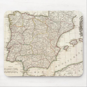 Vintage Map of Spain (1775) Mouse Mat