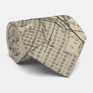 Vintage Map of Tacoma Washington (1907) Tie