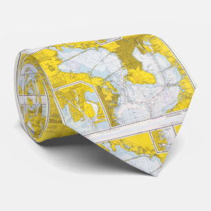 Vintage Map of Tampa Bay FL (1973) Tie
