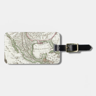 Vintage Map of Texas and Mexico Territories (1810) Luggage Tag