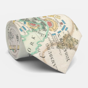 Vintage Map of The Battle of Yorktown (1781) Tie