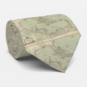 Vintage Map of The Caribbean (1774) Tie