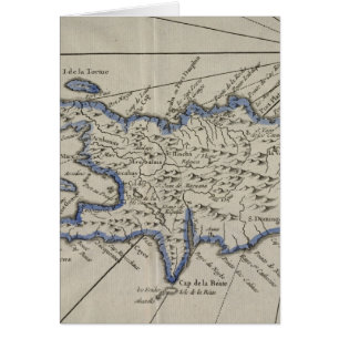 Vintage Map of The Dominican Republic (1750)